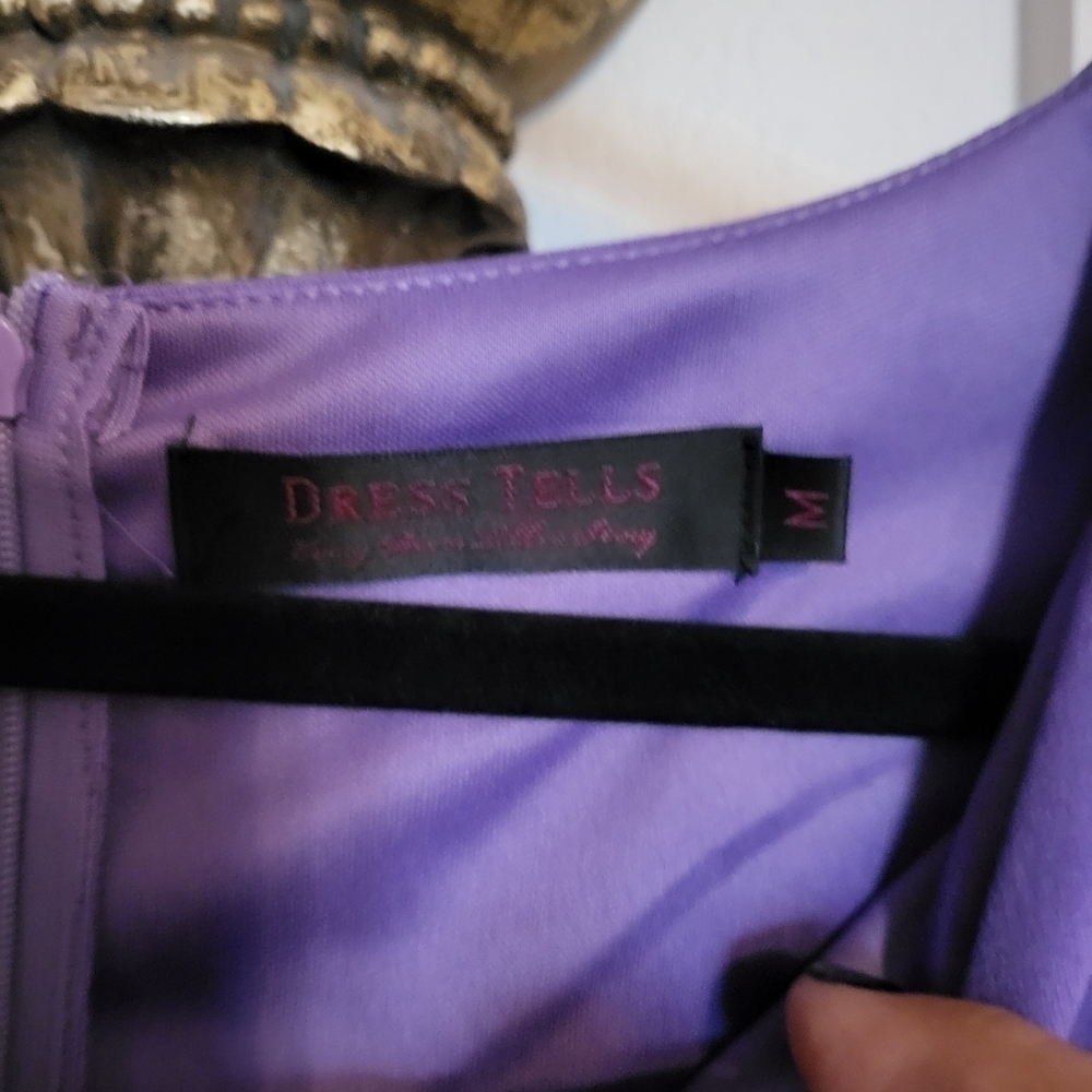 Purple Dress Tells Size Medium - Picture 4 of 4